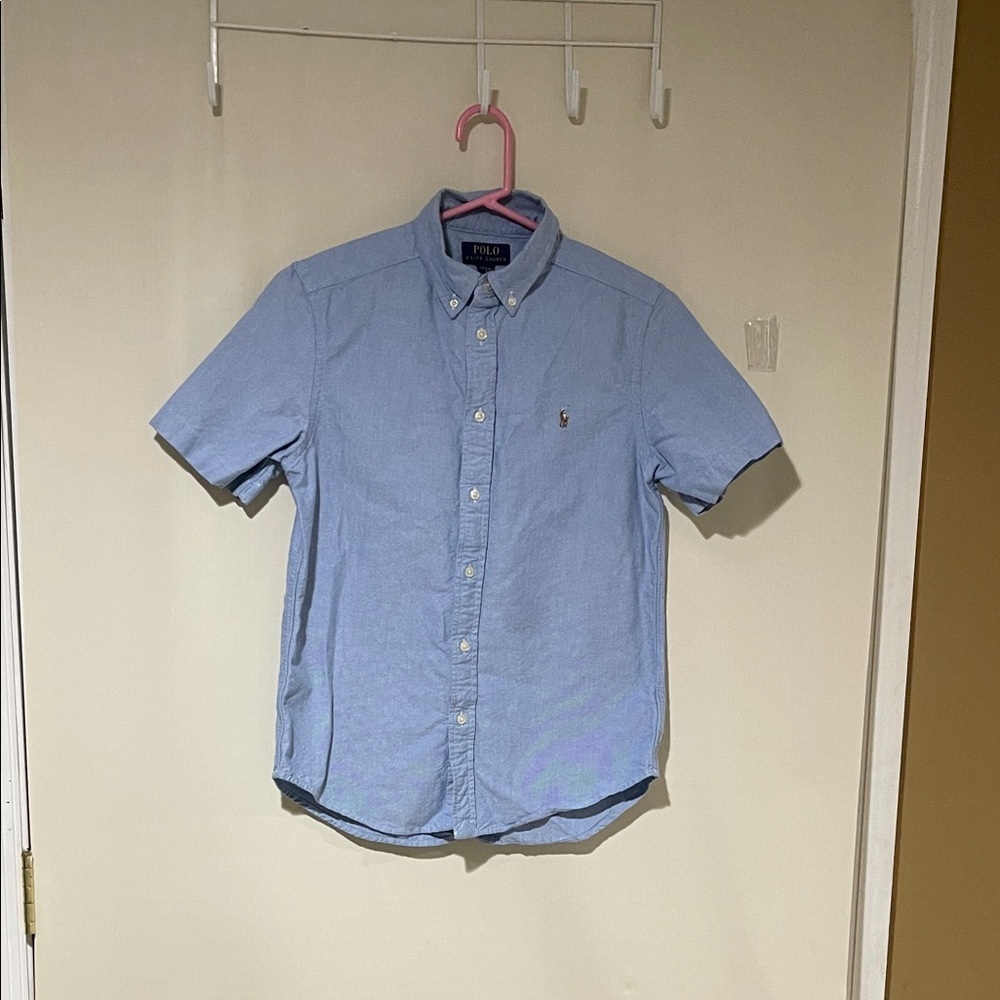 Polo by Ralph Lauren Kids Light Blue Button Down Shirt 14/16 Like New Condition